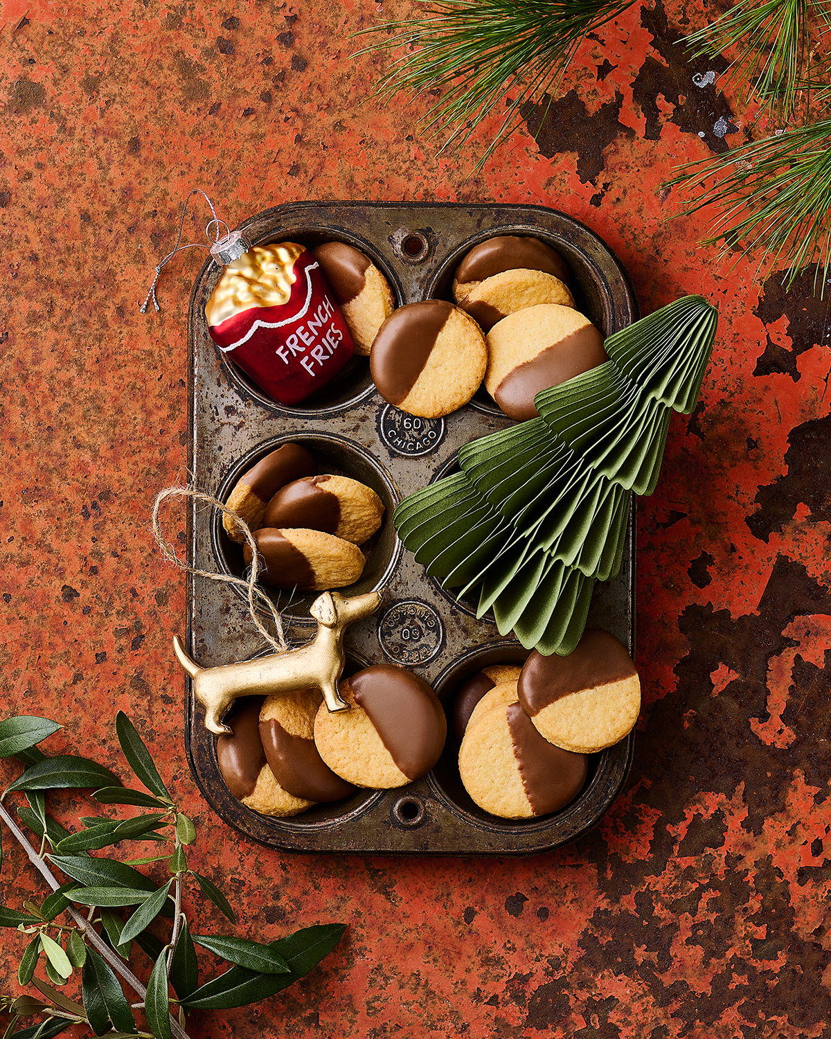 Mürbeteigtaler mit Nussnougat